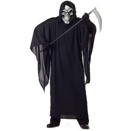 Grim Reaper Adult Men's Plus Size Adult Halloween Costume, XL