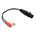 thumbnail image 2 of XLR Hembra A 2 RCA Hembra Y Cable Divisor, 3 Pines Universal Dual RCA A 1 XLR Hembra A Hembra Cable Estable Silencioso Para Mezclador, 2 of 8