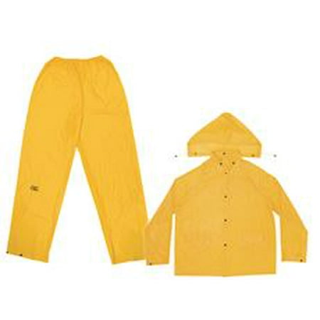 3 PIECE LIGHTWEIGHT PVC RAIN SUIT SIZE XX-LARGE