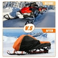 thumbnail image 5 of Unique Bargains 330x130x122cm Snowmobile Cover Indoor Outdoor Waterproof Trailerable Snowsled Cover Black Orange, 5 of 5