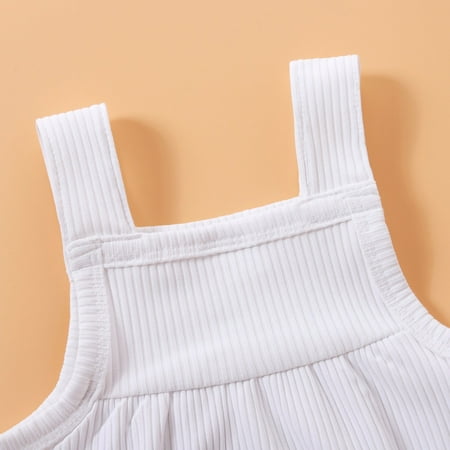 

dmqupv Kw Body Suit Bodysuit Infant Ribbed Suspender Baby Solid Girls Boys Romper Pocket Girls Girls Ballet Dress White 0-3 Months