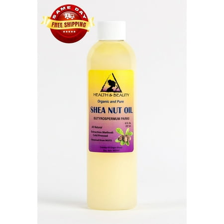 SHEA NUT OIL ORGANIC AFRICAN KARITE OIL CARRIER COLD PRESSED 100% PURE 8 OZ