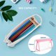 thumbnail image 2 of Estuche Escolar CHAO Transparente PVC 2 Piezas Rosa Blanco, 2 of 5