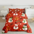 thumbnail image 2 of Castle Fairy Christmas Snowman 2pcs Bedding Comforter Set for Teenagers,Winter Snowflakes Twin Comforter Sets,Festival Xmas Breathable Bedding Set,Luxury Bedroom Decor, 2 of 8