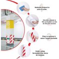 thumbnail image 3 of SHAR 2 pcs Garage Wall Corner Protection White/Red Car Protection Foam Garage Wall Protection, Self-adhesive protective foam against bumps and scratches, 3 of 5