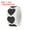 Black, variant on Uxcell Heart Shaped Sticker 1 Inch Self Adhesive Love Sticker Label for Valentine Day, White 500 Pcs