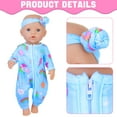 thumbnail image 5 of K.T. Fancy 5 Sets Baby Doll Clothes 14-18 inch Doll Outfits Casual Wear for 17 inch Doll Clothes 10 Pcs Doll Clothes and Accessories, 5 of 7