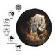 thumbnail image 4 of Fotbe Enchanted Deer In Cave Funda de Llanta de Repuesto con Estampado, Engrosada, Ajuste Universal para Jeep, Remolque, RV, SUV, Camión-16 inch, 4 of 6