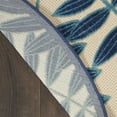 thumbnail image 2 of Nourison Aloha Indoor/Outdoor Navy 5'3" x ROUND Area Rug, (5 Round), 2 of 9