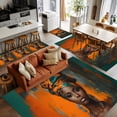 African Woman with Beauty Turban 6'x9' Rug for Dining Room Table and ...