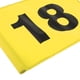 thumbnail image 3 of Bandera de golf numerada profesional de nailon para putting green, ideal para practicar en el patio. Amarillo con el número 18, 3 of 7