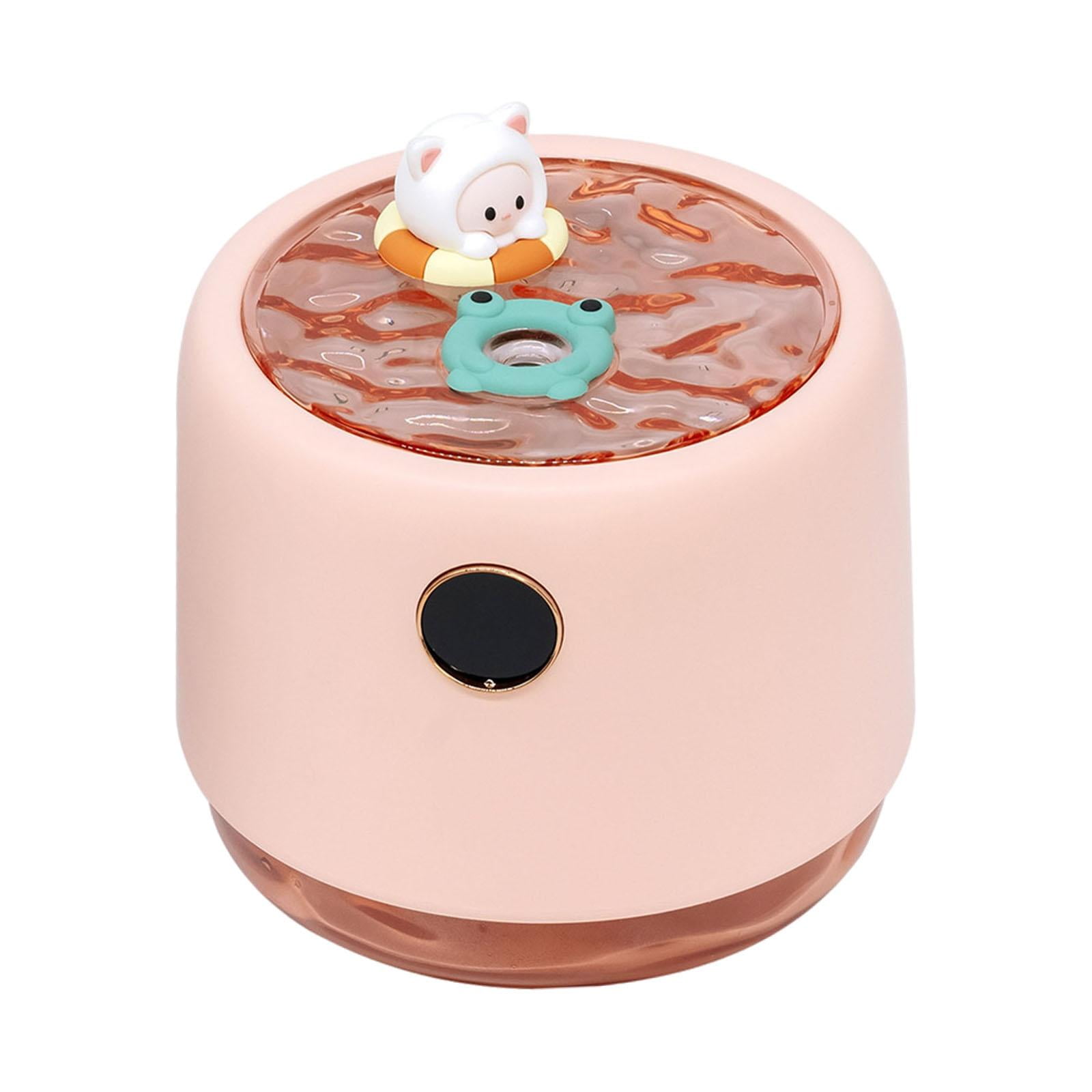 Fancyes Air Humidifier Essential Oil Bedroom Housewarming Gift Auto Off Switch 3 Modes LED Lights SPA Nursery Aroma Pink