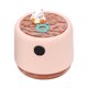 thumbnail image 2 of Humidificador de escritorio para interiores con 3 modos de luz ambiental y difusor de aceites esenciales. Rosa, 2 of 9