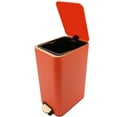 thumbnail image 6 of Modern Step On Garbage Bin 12L Step Trash Bin Orange Foot Pedal Trash Can Home For The Kitchen, Bedroom, Living Room, Study, 6 of 14