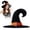 E, variant on 1Pc Clearance Under $3 Witch Hat Witch Hat Cloth For Trick-Or-Treat Using Witch Hat Witch Curved Hat D (I)