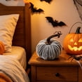 thumbnail image 3 of Orangide Pumpkin Decoration Velvet Fabric Simulated Pumpkin Ornament for Fall Thanksgiving Table Centerpiece Shelf Display, 3 of 7