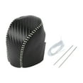 thumbnail image 1 of Cubierta de pomo de cambio de marcha Unique Bargains, protector de manija de cambio para Honda HR-V 2023-2024, fibra de carbono negra, cuero sintético gris, 1 Pc antideslizante para automóvil, 1 of 1