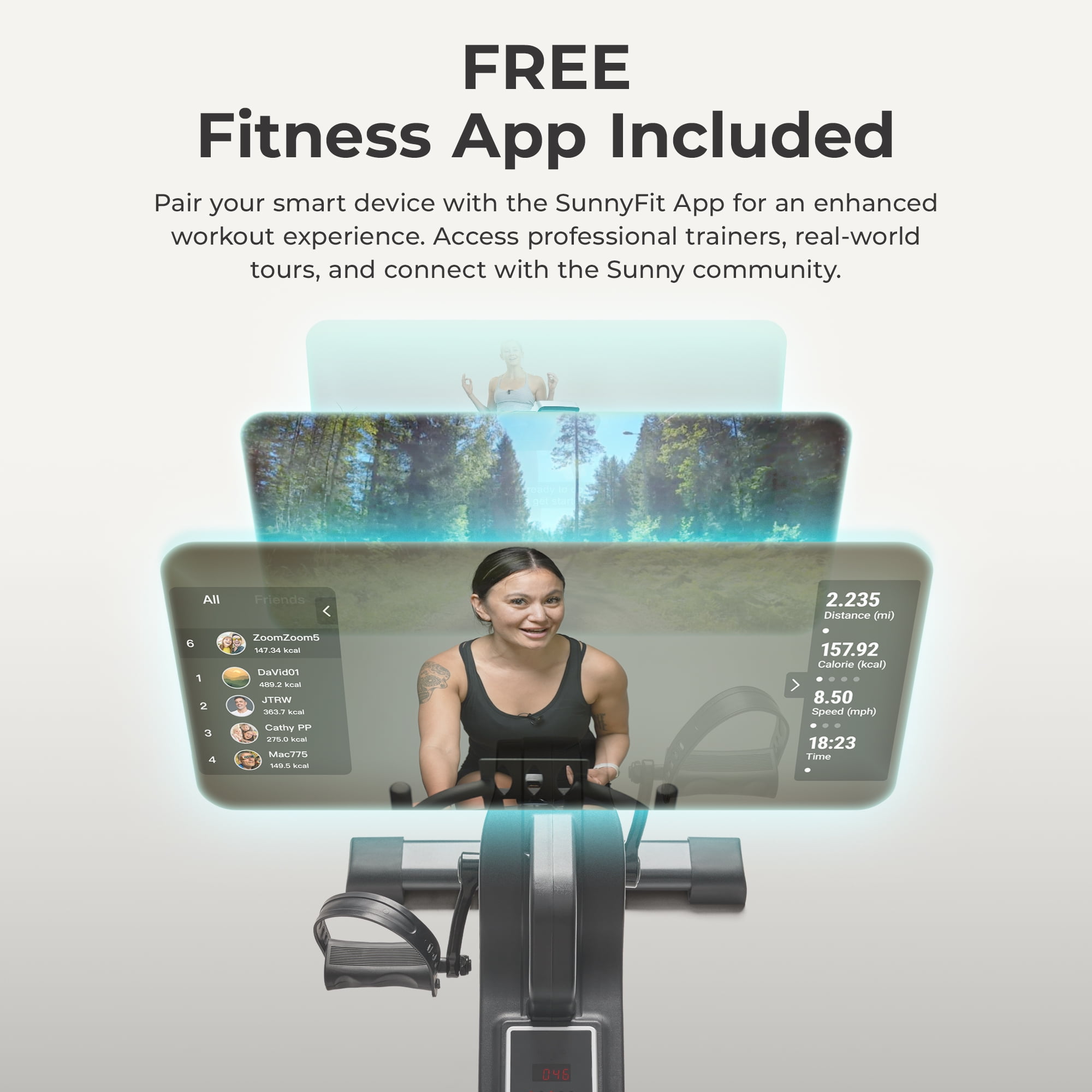 Suny Health & Fitness 2-in-1 Mini Bike Pedal Exerciser, Assisted Motorized Under Desk w Free SunnyFit® App Membership - SF-B0960SMART