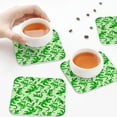 thumbnail image 5 of Disketp Green Lizard Funny Coasters,6 Pcs Leather Coasters with Holder, Perfect Housewarming Hostess Gifts,Protect Furniture from Water Marks Scratch and Damage, 5 of 5