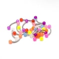 thumbnail image 1 of Eyebrow Ring Piercing Curved Barbell 20 Pack Glow In The Dark Tragus Rook 16G, 1 of 2