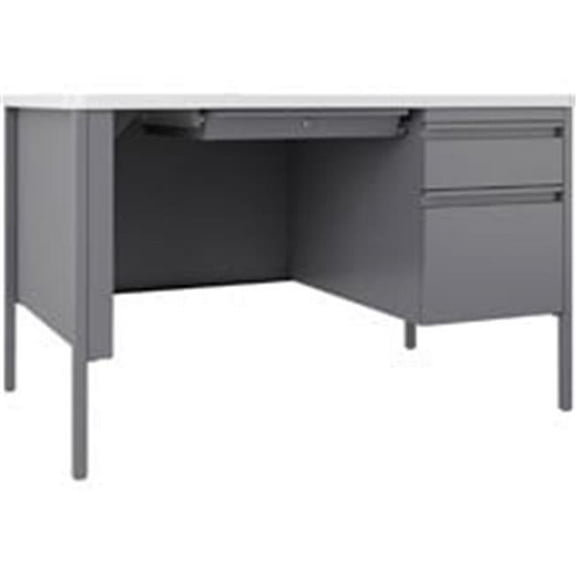 Fortress Series Teachers Desk, Platinum