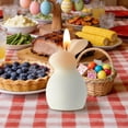 thumbnail image 5 of Easter Rabbit Scented Candle Aromatherapy Holiday Candlestick 4 Candle Holder Centerpiece Candle Centerpiece round Votive Candle Holders Dining Table Candle Holder Short Candle Holder Candle Holders, 5 of 5