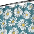 thumbnail image 3 of Blue Daisy Flower Floral Pattern Shower Curtain 84"x72" ,Bathroom Decorative Shower Curtains Set with 12 Hooks,Modern Waterproof Washable Shower Curtain, 3 of 6