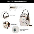 thumbnail image 4 of FORMRS Crossbody Bag for Women Quilted Travel Shoulder Cell Phone Purse with Chain Strap Handbag, Beige Stars, 4 of 7