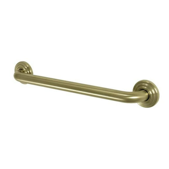 Brass  Restoration 18in. Decorative Grab Bar Brushed Brass - Satin Brass