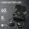 thumbnail image 2 of Wireless Earbuds, 60H Playback Bluetooth 5.3 Headphones,Noise Cancelling Wireless Headphones with LED Battery Display, 4 Mics Clear Call, IPX7 Waterproof Bluetooth Earbuds for Workout Sports, 2 of 7