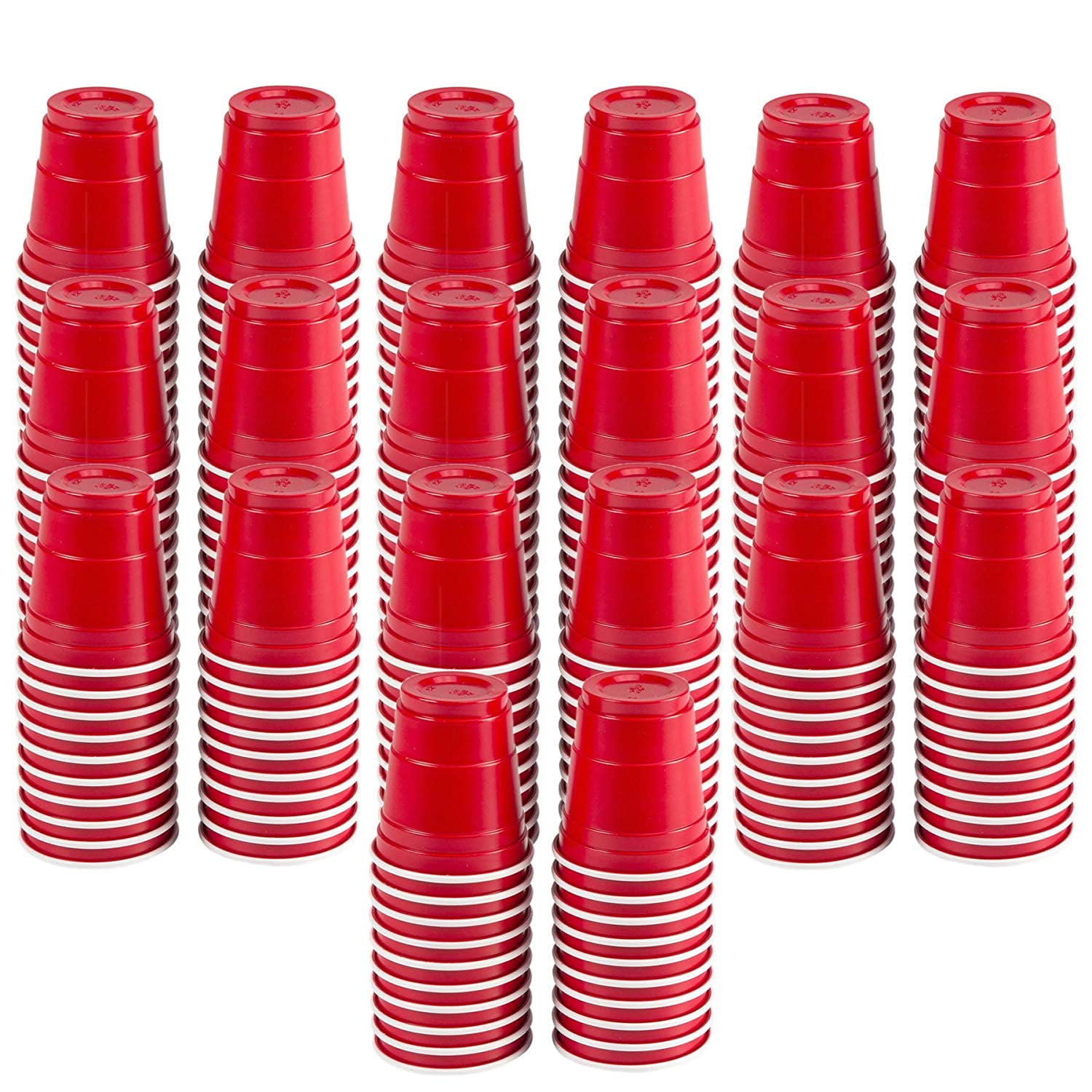 2oz Mini Red Disposable Cups (200 ct) Great for Parties, Picnics, Tailgates, BBQ's, etc!
