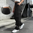 thumbnail image 2 of SwiftWear Women Cargo Pants High Waisted Elastic Waistband Straight Leg Trousers with Pockets Casual Hiking Pants, 2 of 9