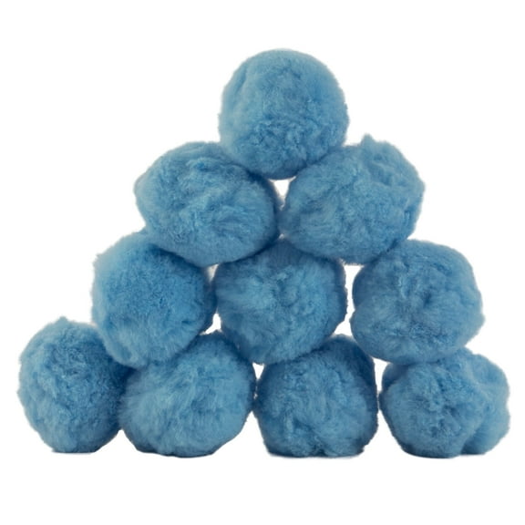 Rx Clear Luster Media Filter Balls for Sand Filters, Blue, 4 Packs