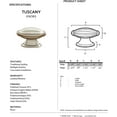 thumbnail image 2 of Alno 1 1/4" Knob - Barcelona, 2 of 2