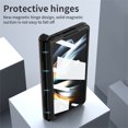 thumbnail image 4 of Elehold Rugged Folding hidden Kickstand Case for Samsung Z Fold 4 7.6 inch.PU Leather Hard PC Soft TPU with Shockproof Support Charging Wireless,Coffee, 4 of 7