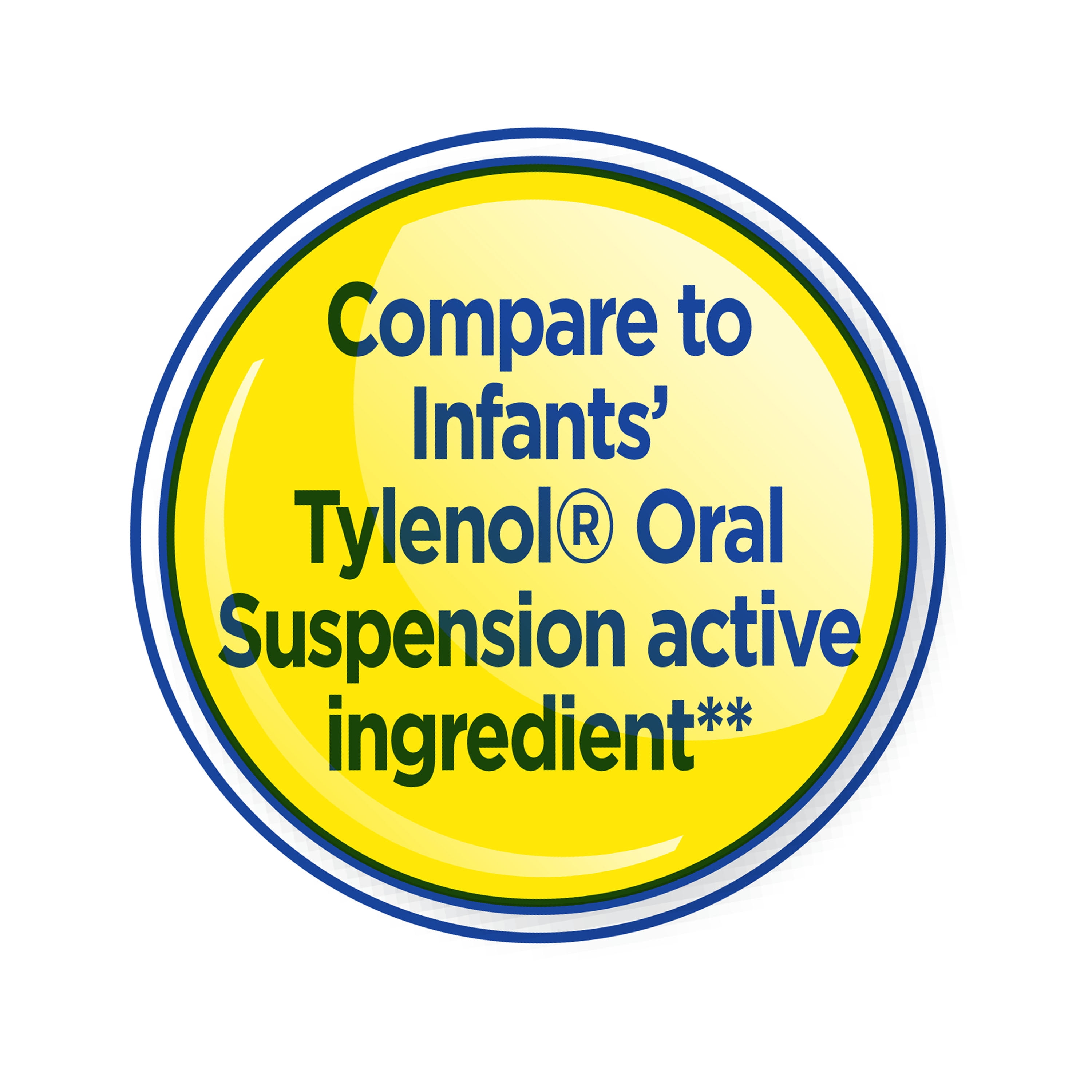 (3 pack) Equate Infants' Dye-Free Pain Reliever & Fever Reducer Acetaminophen Oral Suspension, 160 mg, Grape Flavor, Ages 2 to 3 Years, 2 fl oz, Compare to Infant's Tylenol Oral Suspension Active Ingredient