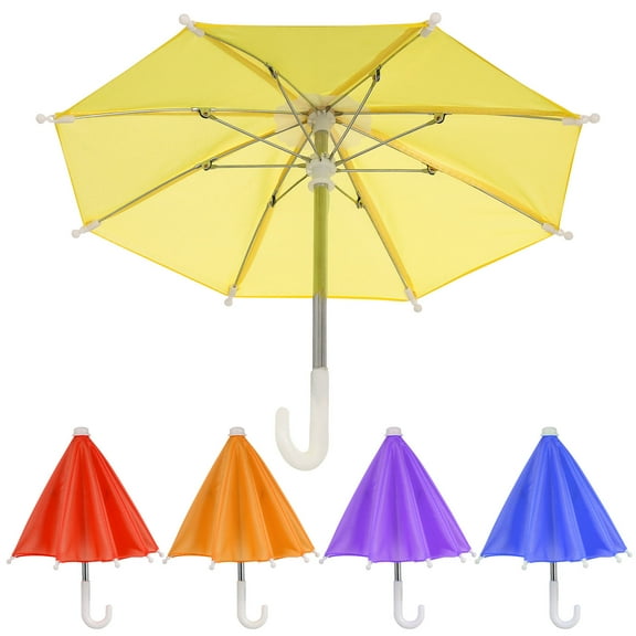 Pretyzoom 5Pcs Small Craft Umbrella Assorted Color DIY Painting Decorative Items