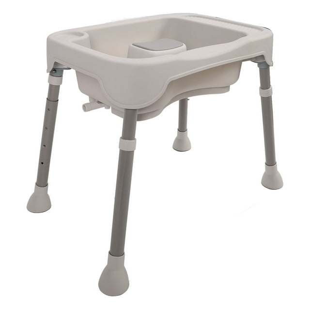 Bassin de Lavage de Cheveux Réglable avec Design Multifonctionnel, Support de Tête Ergonomique Hauteur Réglable Bassin à Shampooing Portable pour Nouveau-Nés, Femmes Enceintes, Mères Post-Partum, Personnes Âgées
