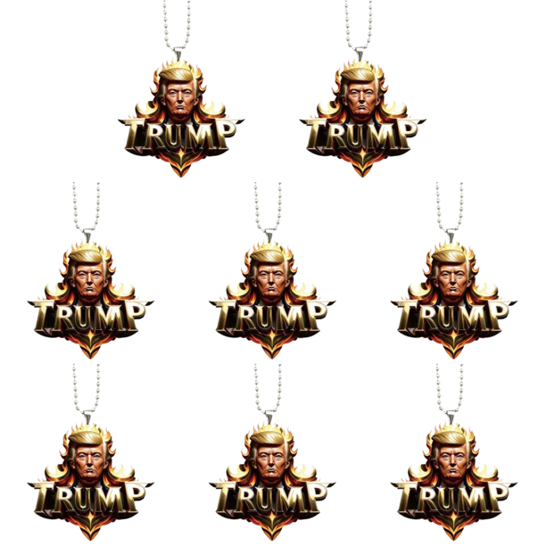 Adorno Acrílico Donald Trump para Llavero Mochila Coche (Un Rey)