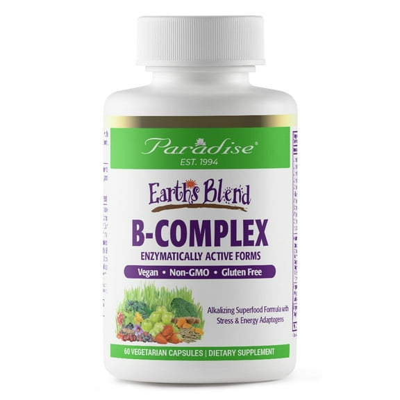 Paradise Herbs Earth's Blend, Methyl B-Complex, 60 Vegetarian Capsules