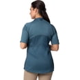 thumbnail image 2 of Chef Works Varkala Women's Chef Coat, Cool Vent Zippered Chef Jacket with Pockets, Teal, Medium, 2 of 5