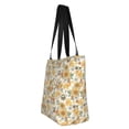 thumbnail image 4 of Bingfone Hippie Bee Honeycomb Women Shoulder Tote Bags Casual Bag Ladies Shopping Handbag, 4 of 8
