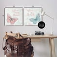 thumbnail image 3 of Believe In Dreams Butterflies Animals & Insects Graphic Art Gallery Wrapped Canvas Print Wall Art, Set of 2, 3 of 7