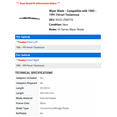 thumbnail image 2 of Wiper Blade - Compatible with 1985 - 1991 Ferrari Testarossa - Anco, 2 of 2