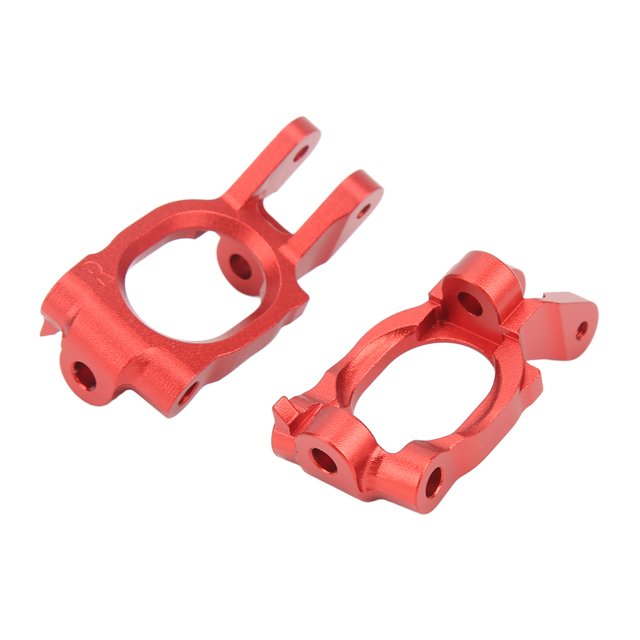 Caster Block, High Strength Standard Design Aluminium Alloy RC Car C Hub 1/10 2Pcs Abration Reduction For Rock Rey Red,Dark Blue,Silver