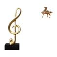 thumbnail image 1 of Escultura de , figura de caballo para escritorio, adorno animal, escultura única de resina y latón, ideal para escritorio, oficina, dec, 1 of 8