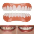 thumbnail image 4 of Silicone Upper/Lower Artificial False Teeth Veneers FAST Dentures Paste Y4D8, 4 of 9