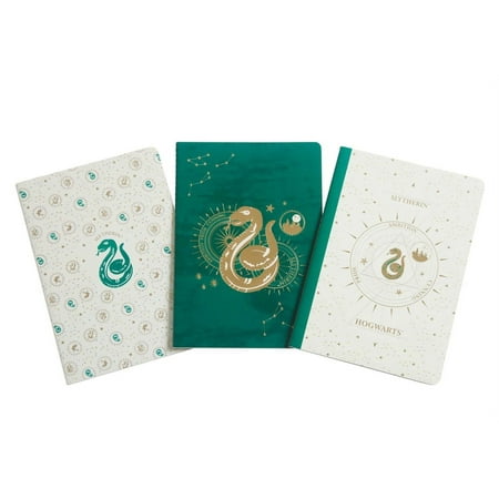 UPC: 9781647220822 | Harry Potter: Constellation: Harry Potter: Slytherin Constellation Sewn Notebook Collection (Set of 3) (Paperback)