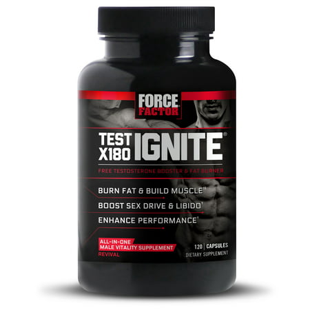 FORCE FACTOR Test x180 Ignite Test Booster Capsules 120 Ct