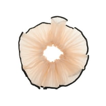 Unique Bargains 1 Pc Fashion Pleats Large Scrunchies Coffee Color